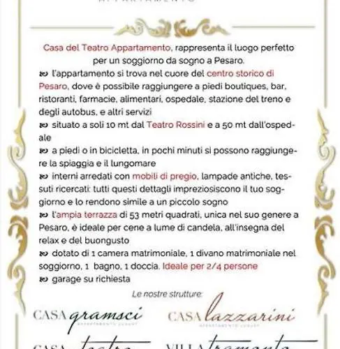 Casa Del Teatro Con Splendida Terrazza Di Fronte Al Teatro Rossini *